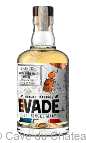 Evadé Single Malt Tourbé Whisky Français - Cave du Château